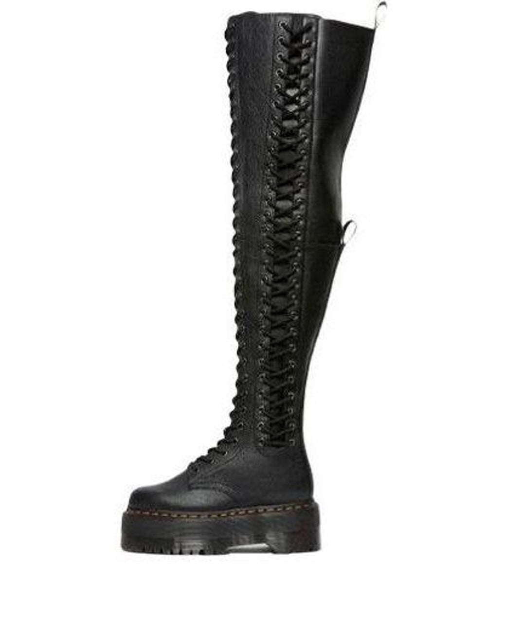 Dr. Martens Black (Wmns) Azreya Max Leather 26-Eye Platform Boots