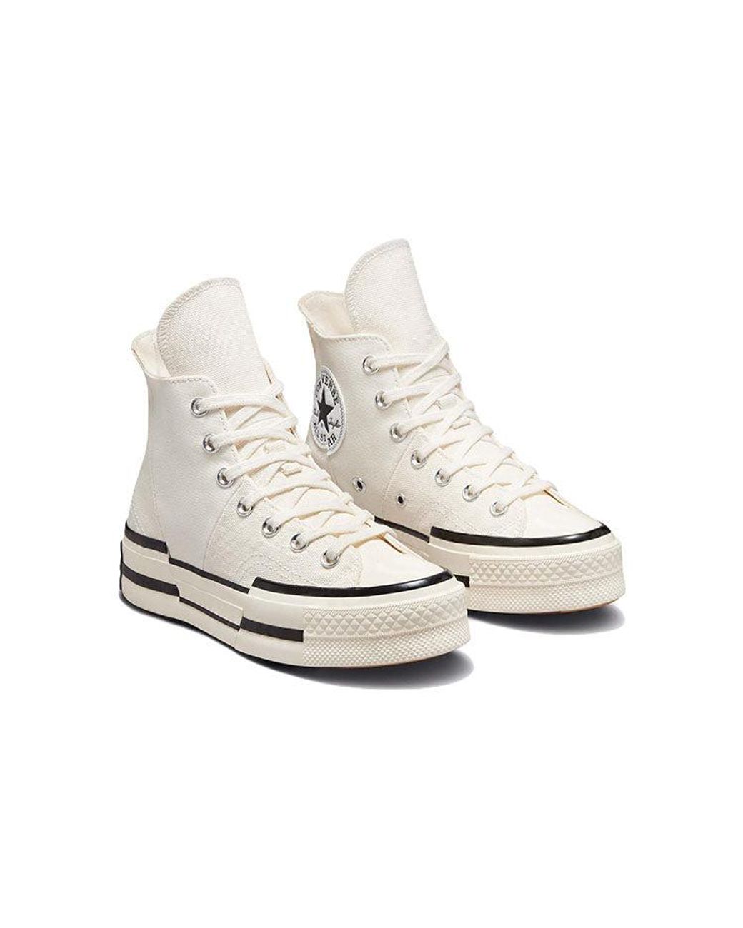 Converse White Chuck 70 Plus Split-panel Cotton-canvas High-top Trainers for men