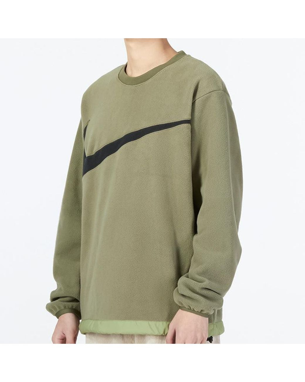 Nike Green As M Nk Club+ Flc Crew Wntr Logo for men