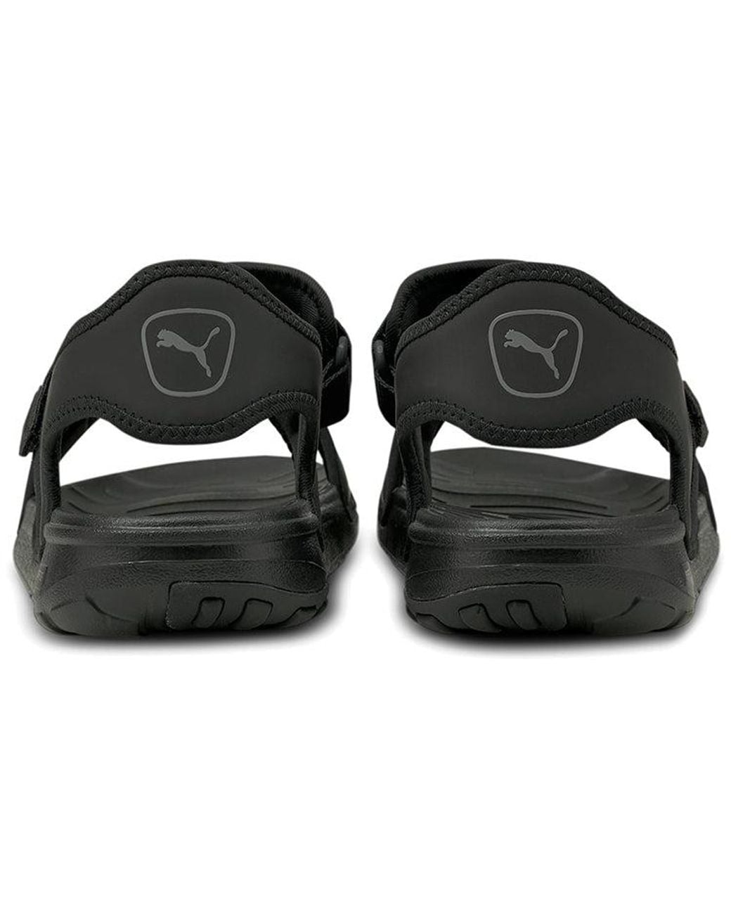 PUMA Black Softride Sandal 'Castlerock' for men