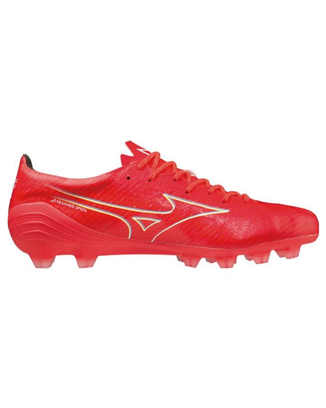 Mizuno Red Alpha Pro Coral Football Cleats 'Fiery Coral'