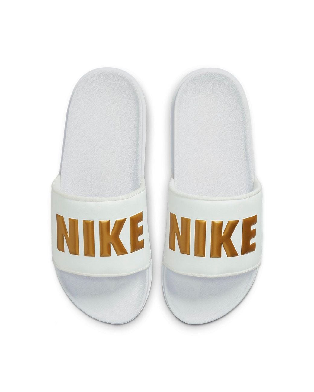 Nike White (Wmns) Offcourt Slide Metallic'