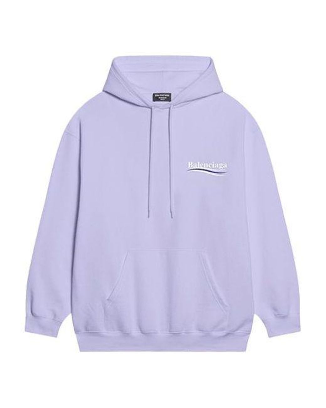 Balenciaga Purple Political Campaign Hoodie Medium Fit for men