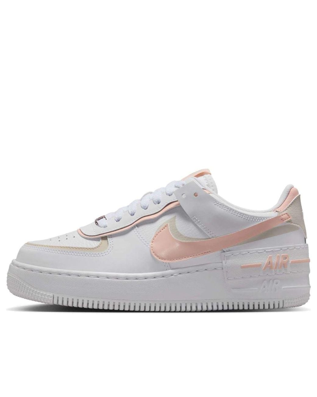 Nike White (Wmns) Air Force 1 Shadow Washed Coral'