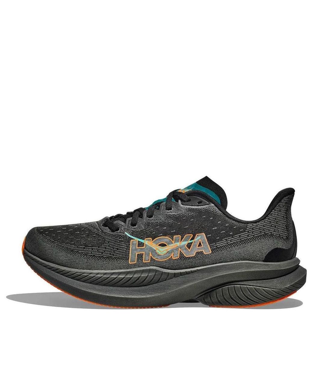 Hoka One One Brown Mach 6 Electric Tangerine' for men