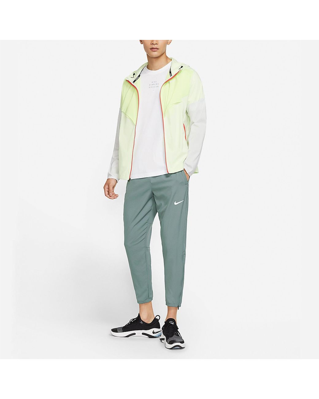 Nike Blue Dri-Fit Challenger Logo Sports Woven Running Long Pants for men