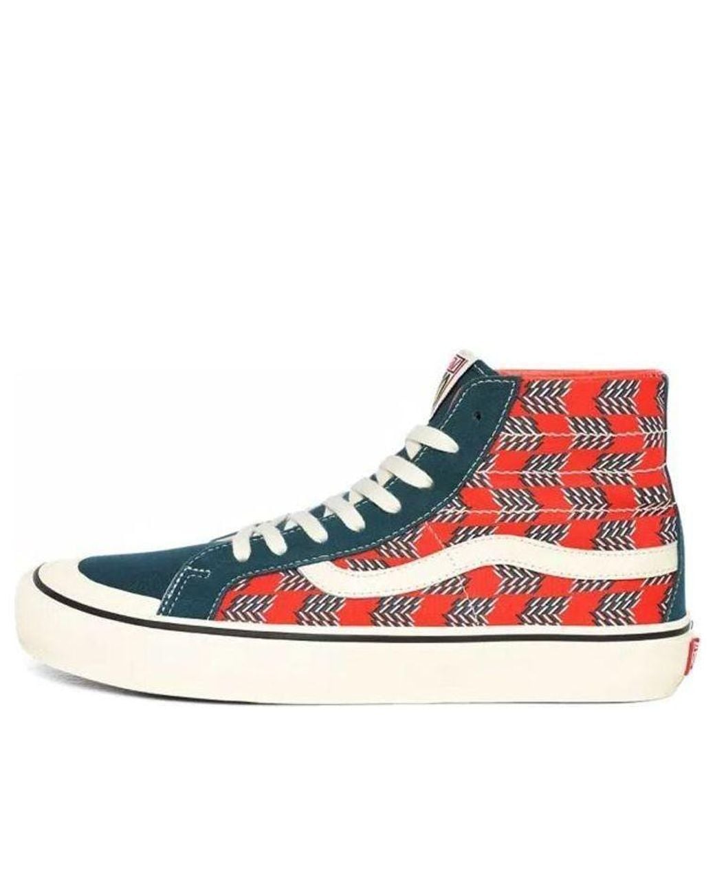 Vans Blue Mod Checkerboard Sk8-Hi 138 Decon Sf for men