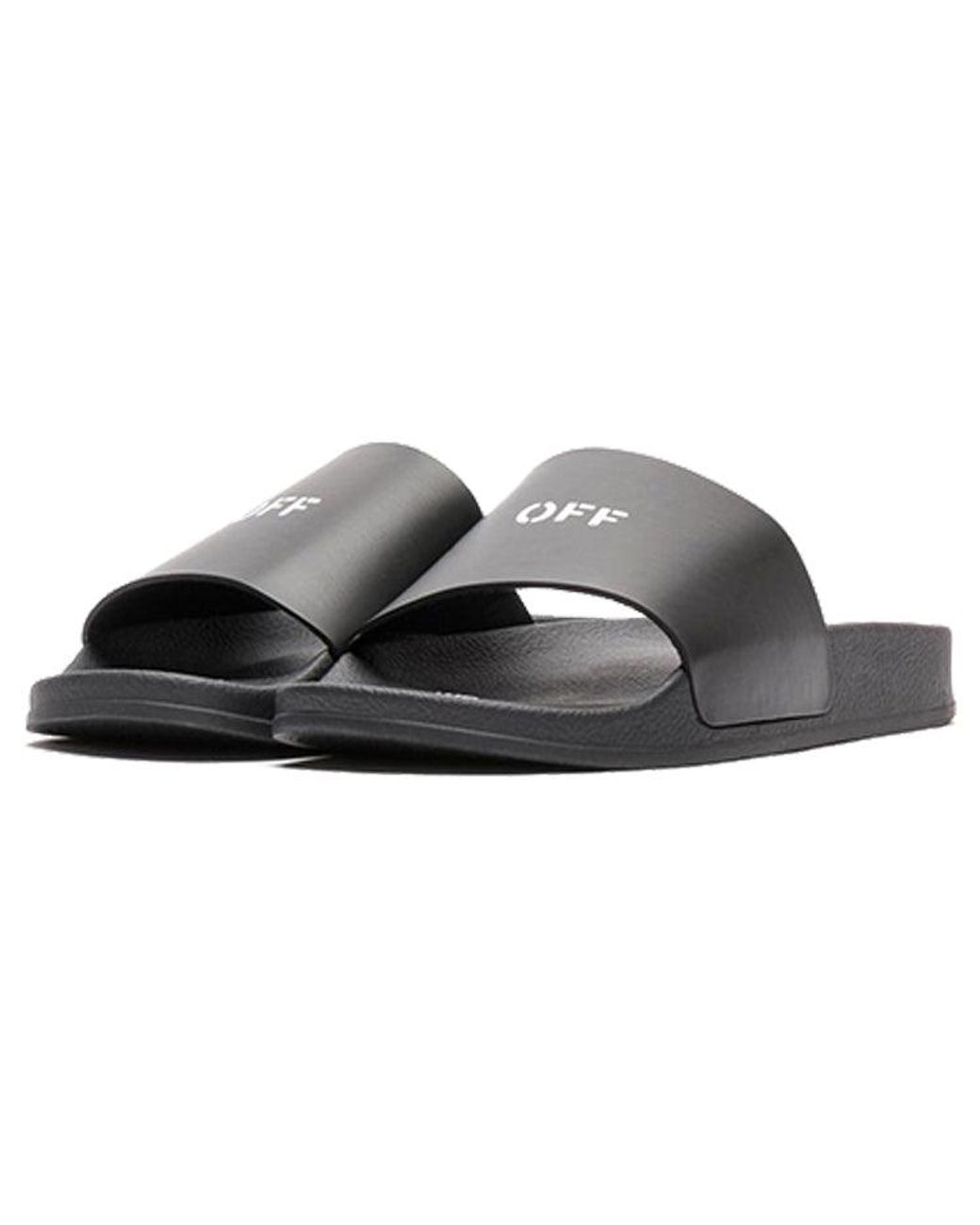 Off-White c/o Virgil Abloh Black Off Stamp Sliders for men
