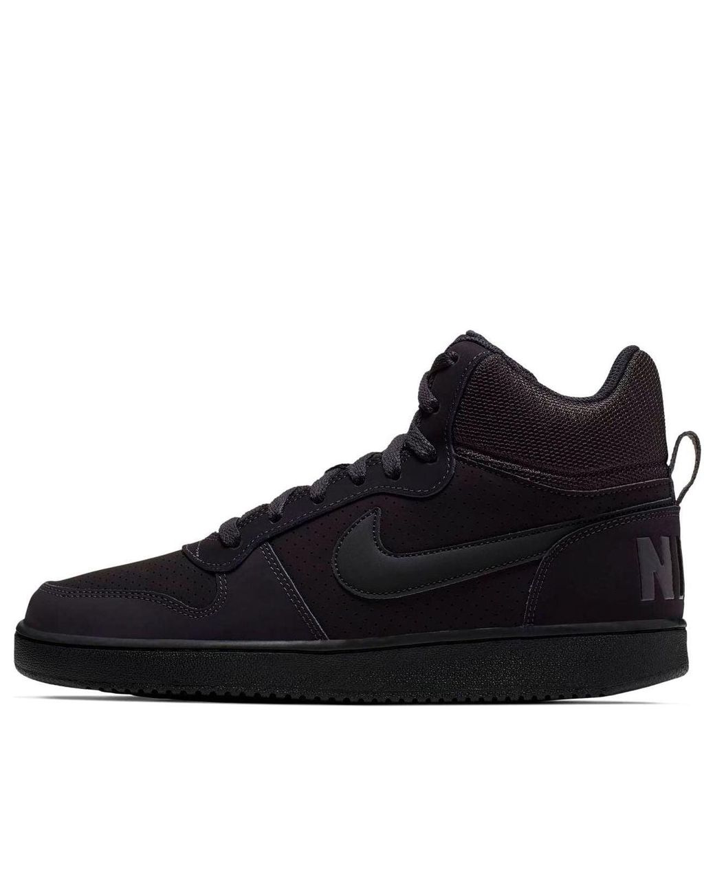 Nike Black Court Borough Mid for men