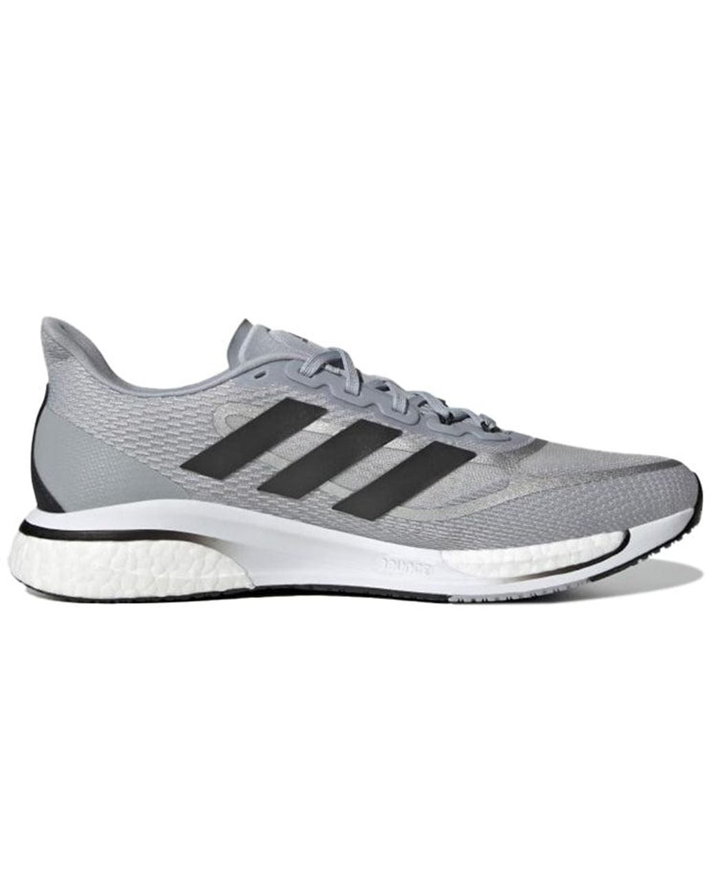 Adidas White Supernova+ Shoes 'Halo' for men