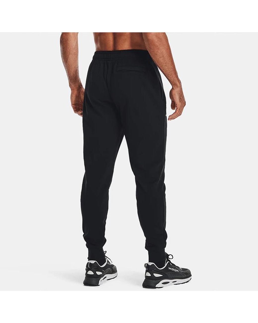 Under Armour Black Rival Fleece Signature Joggers for men