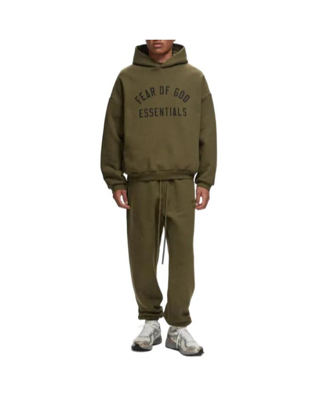 Fear Of God Green Fleece Hoodie for men