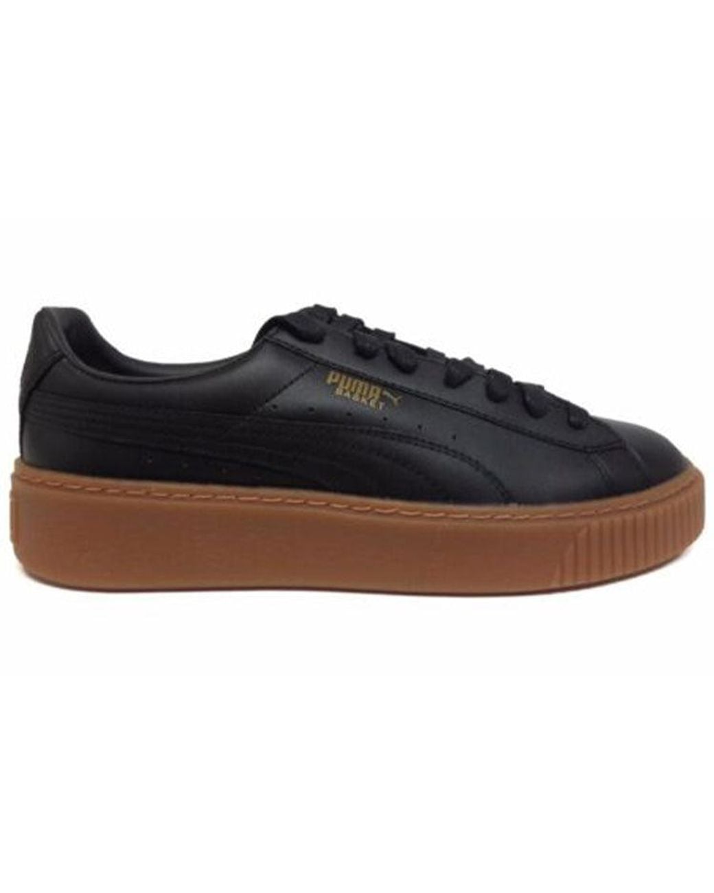 PUMA Blue (Wmns) Basket Platform Core Gum'