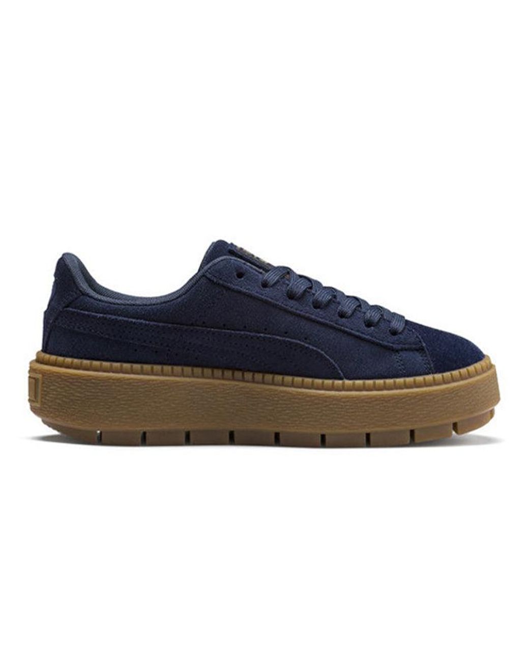 PUMA Blue Suede Platform Trace Velor for men