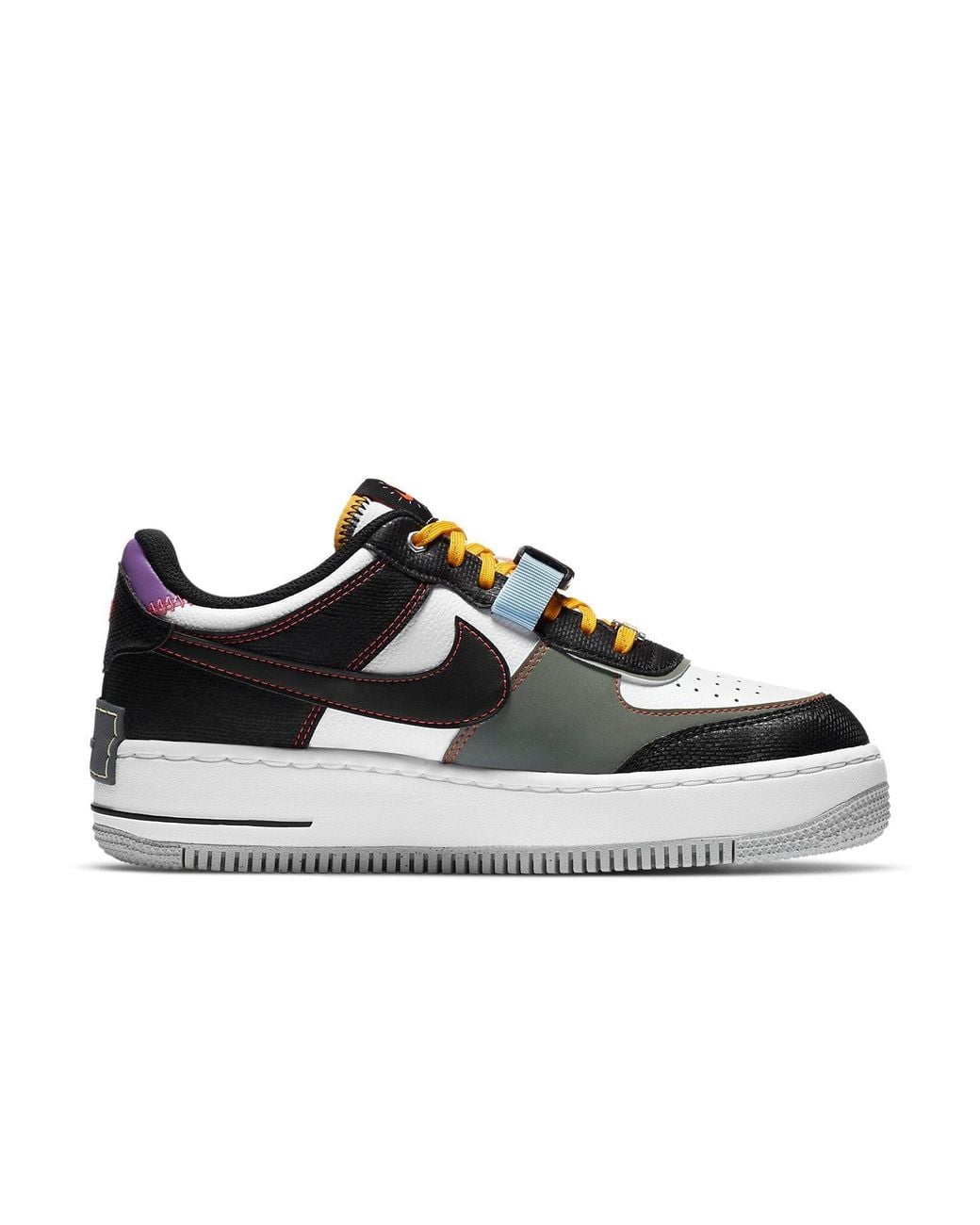 Nike Black (Wmns) Air Force 1 Shadow 'Spiral Sage'