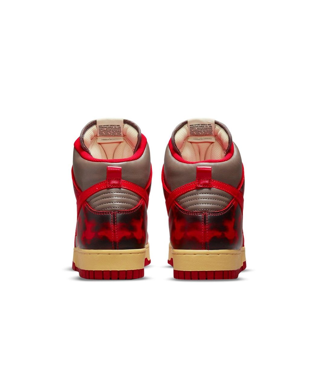 Nike Red Dunk High 1985 'Acid Wash' for men