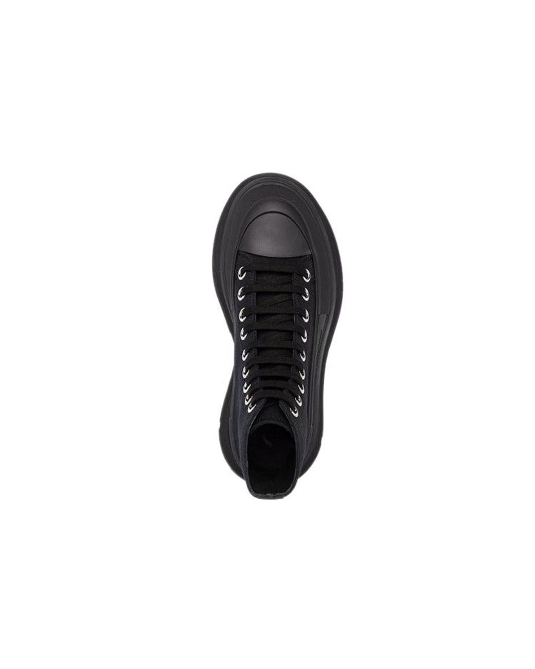 McQueen Black (Wmns) Tread Slick Lace Up Boot