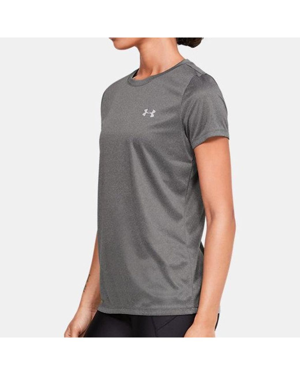 Under Armour Gray (Wmns) Ua Velocity Solid Crew Short Sleeve