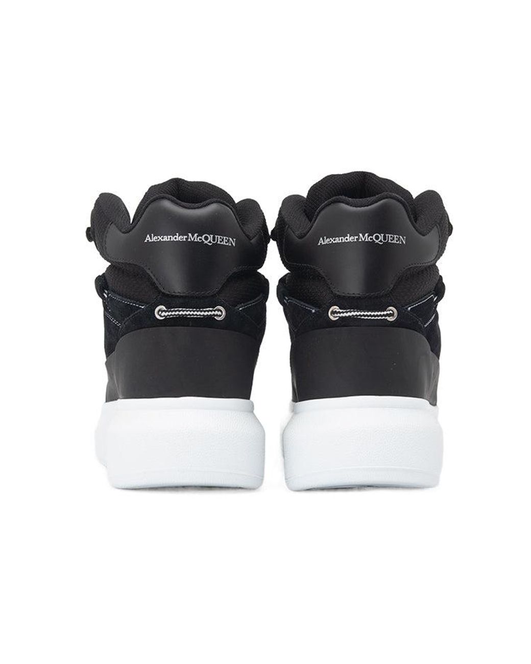 McQueen Black Larry High-Top Sneakers for men