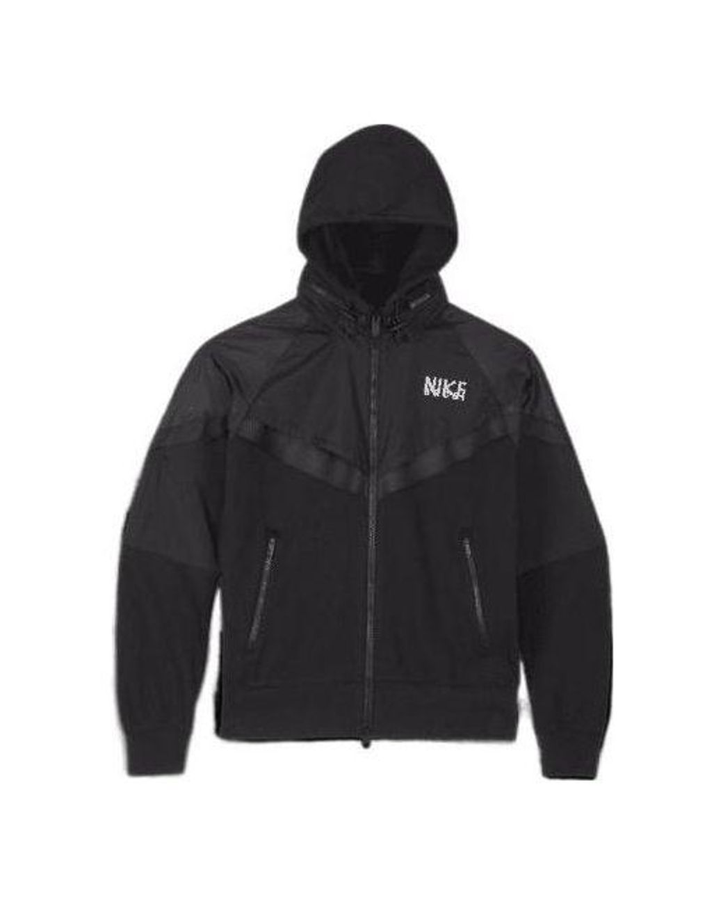 Nike Black X Sacai Full-Zip Hoodie Dq9030-010 for men