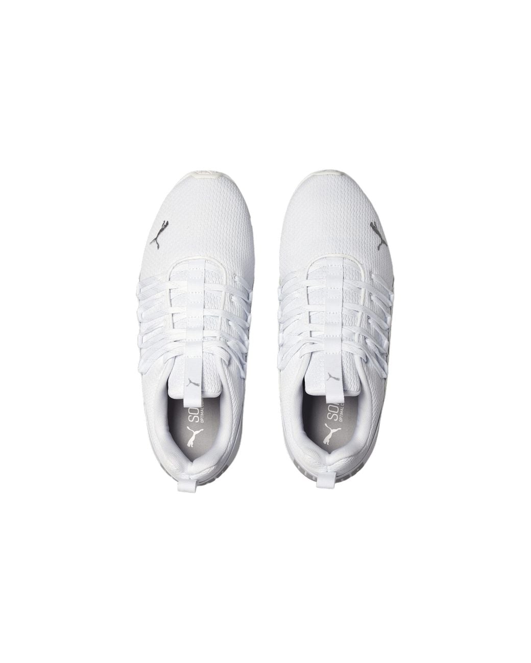 PUMA White Axelion Refresh Sneakers for men