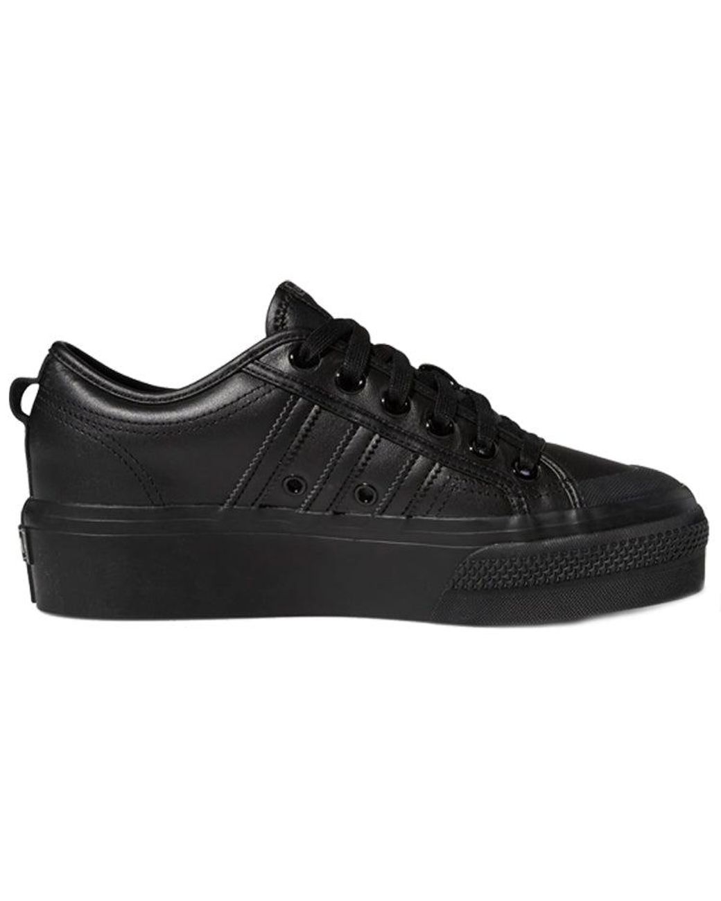 adidas Originals Nizza Platform in Black | Lyst