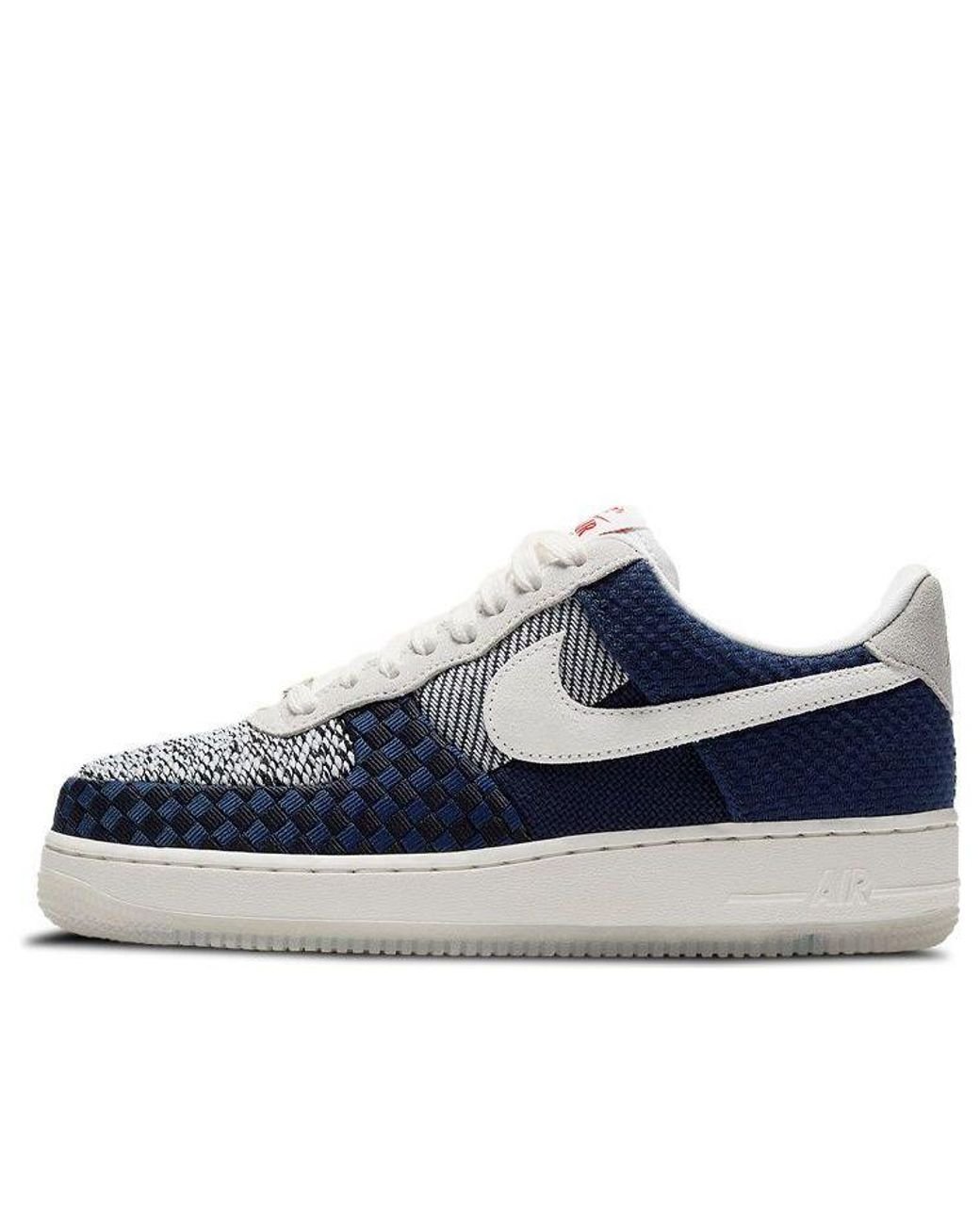Nike Air Force 1 Sashiko Embroidery For Blue/white | Lyst
