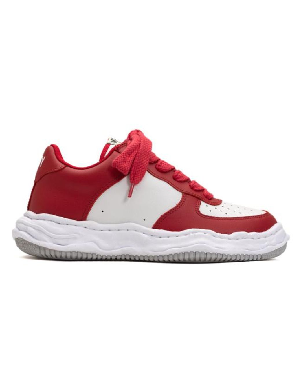 Maison Mihara Yasuhiro Red Wayne Og Sole Leather Low-Top Sneaker for men