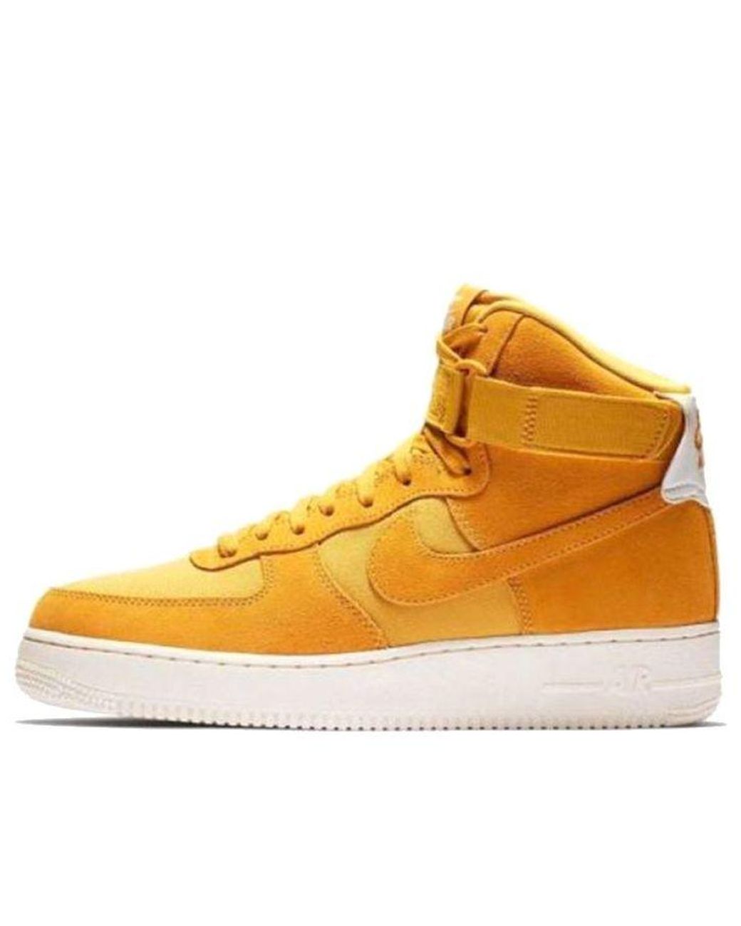 Nike Orange Air Force 1 High Suede Ochre' for men
