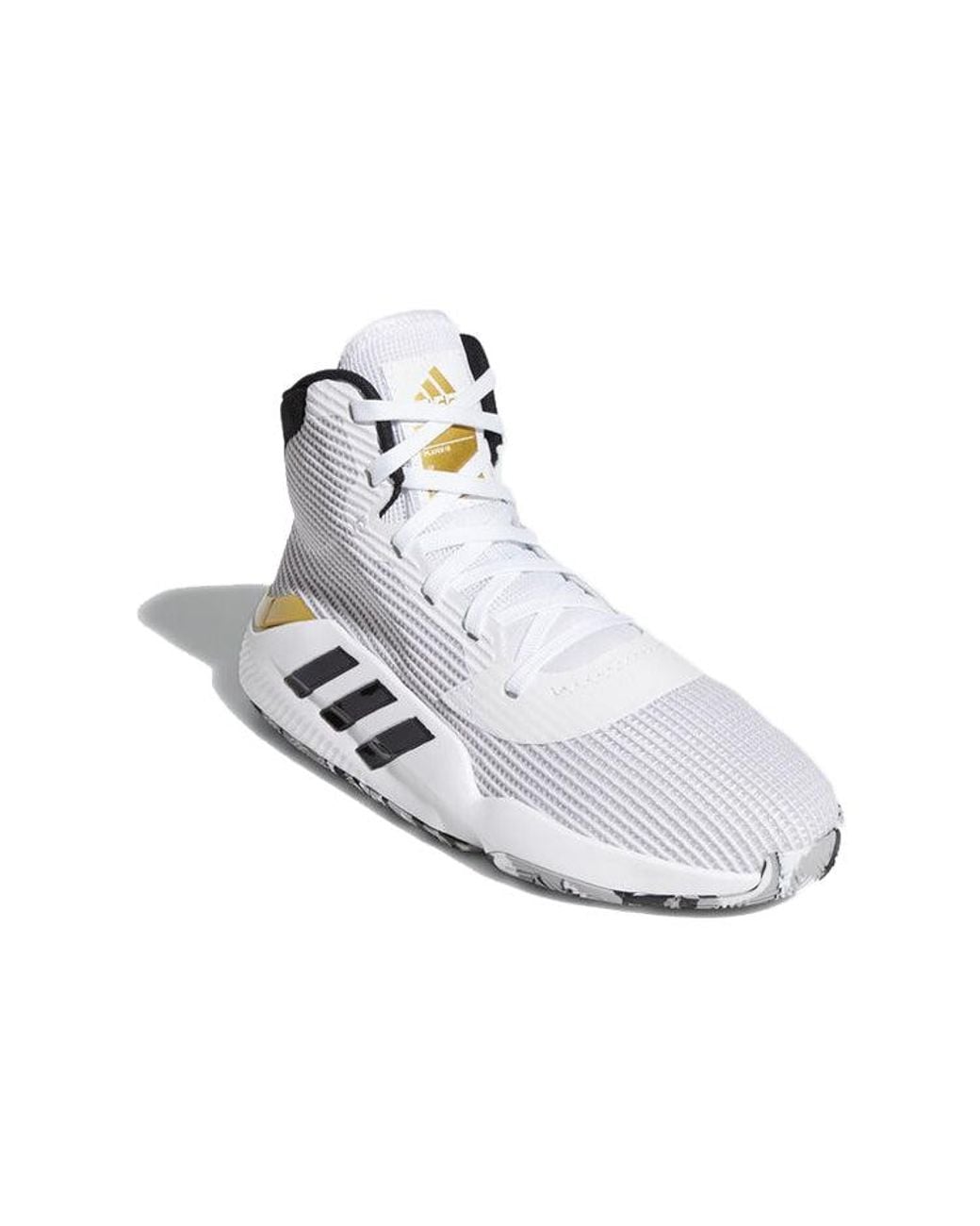 Adidas White Pro Bounce 2019 Metallic' for men