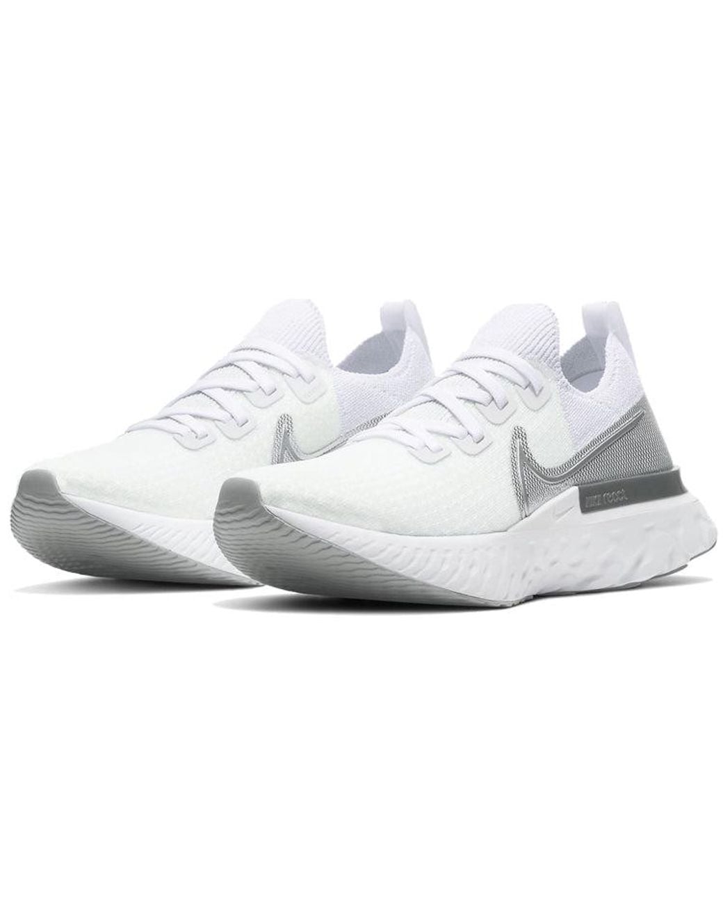 Nike White (Wmns) React Infinity Run Flyknit Metallic'