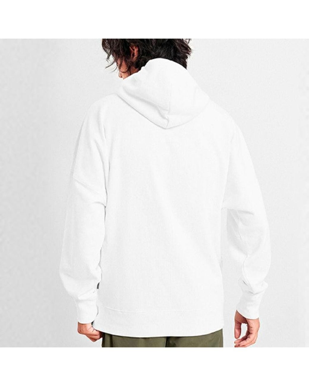 Vans White Oversize Logo Printing Hoodi