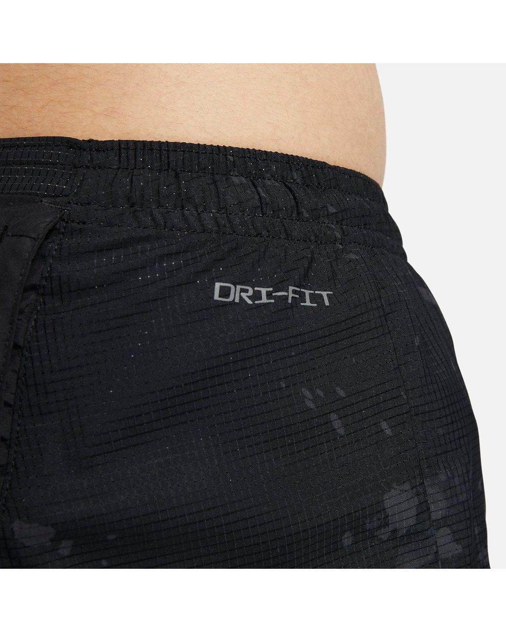 Nike Black Reflective Quick-Drying Running Training Breathable Sports Cuff Pants for men