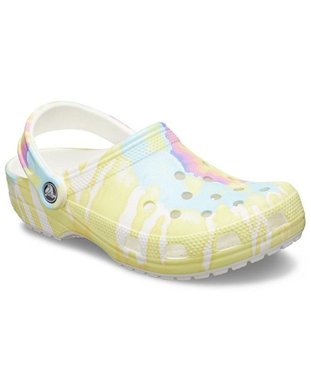 CROCSTM Blue Classic Clog Tie Dye Beach Sandals