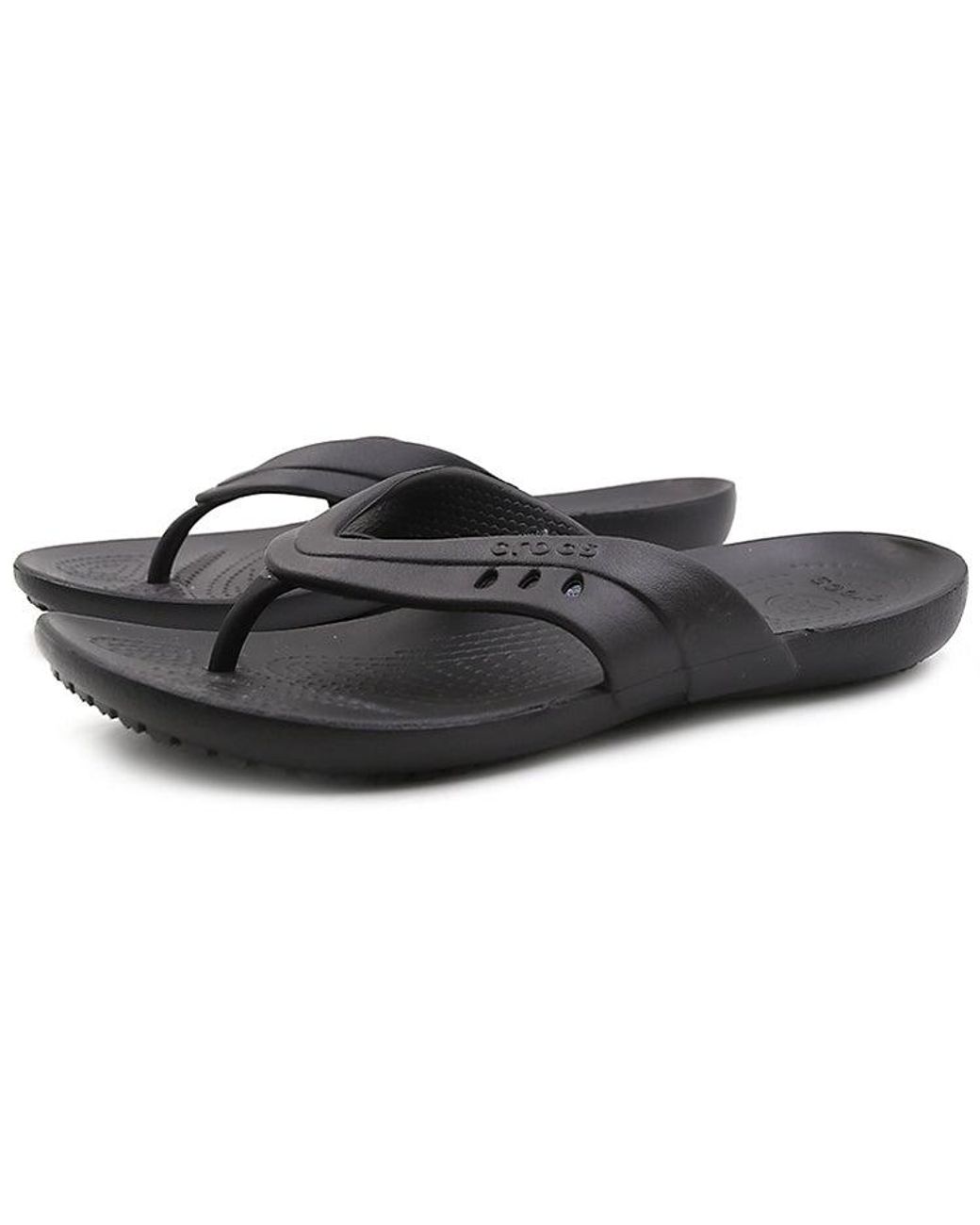 CROCSTM Black (Wmns) Kadee Cozy Non-Slip Flip-Flops