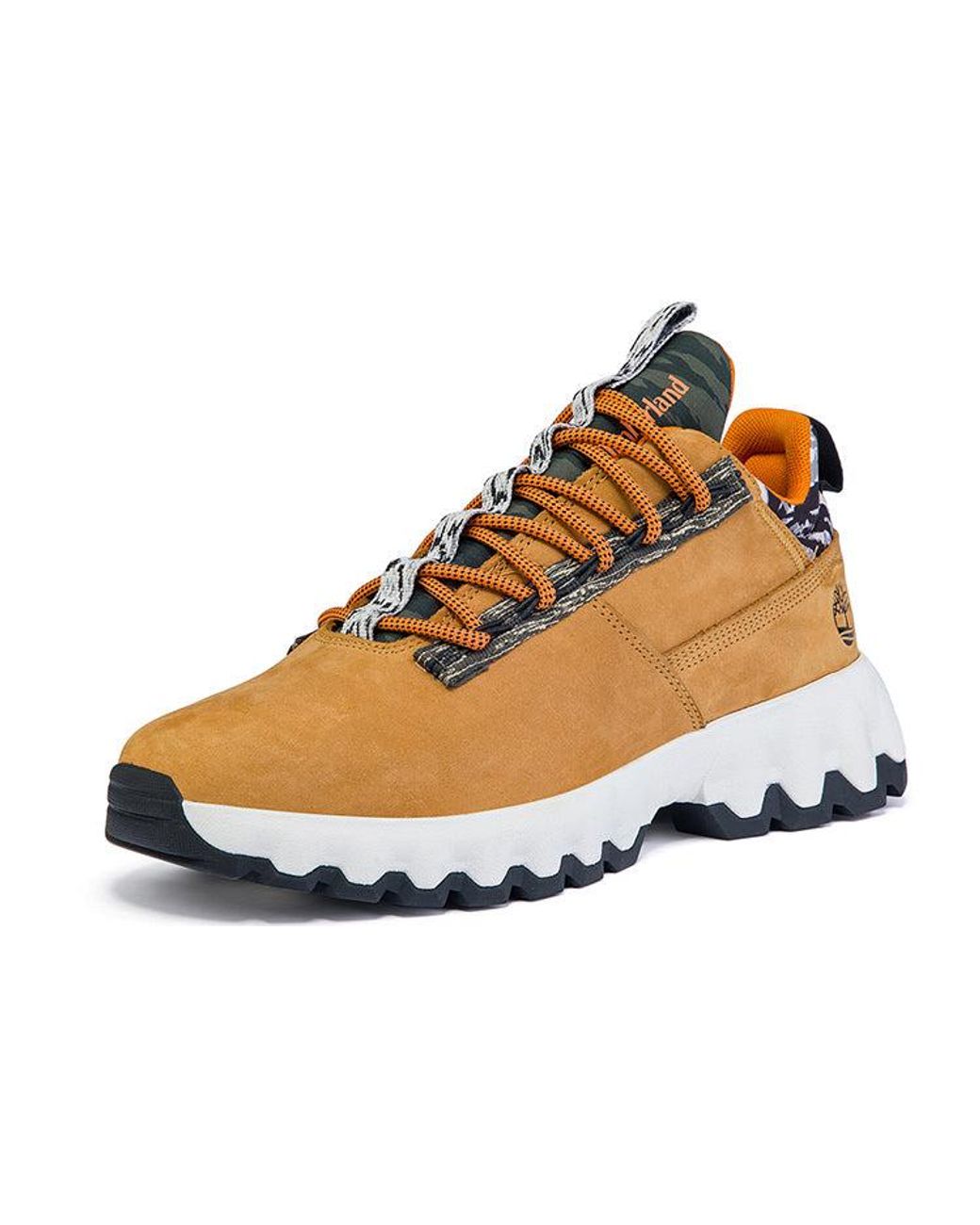 Timberland Brown Greenstride Edge Waterproof Wide Fit Boots 'Wheat Nubuck' for men