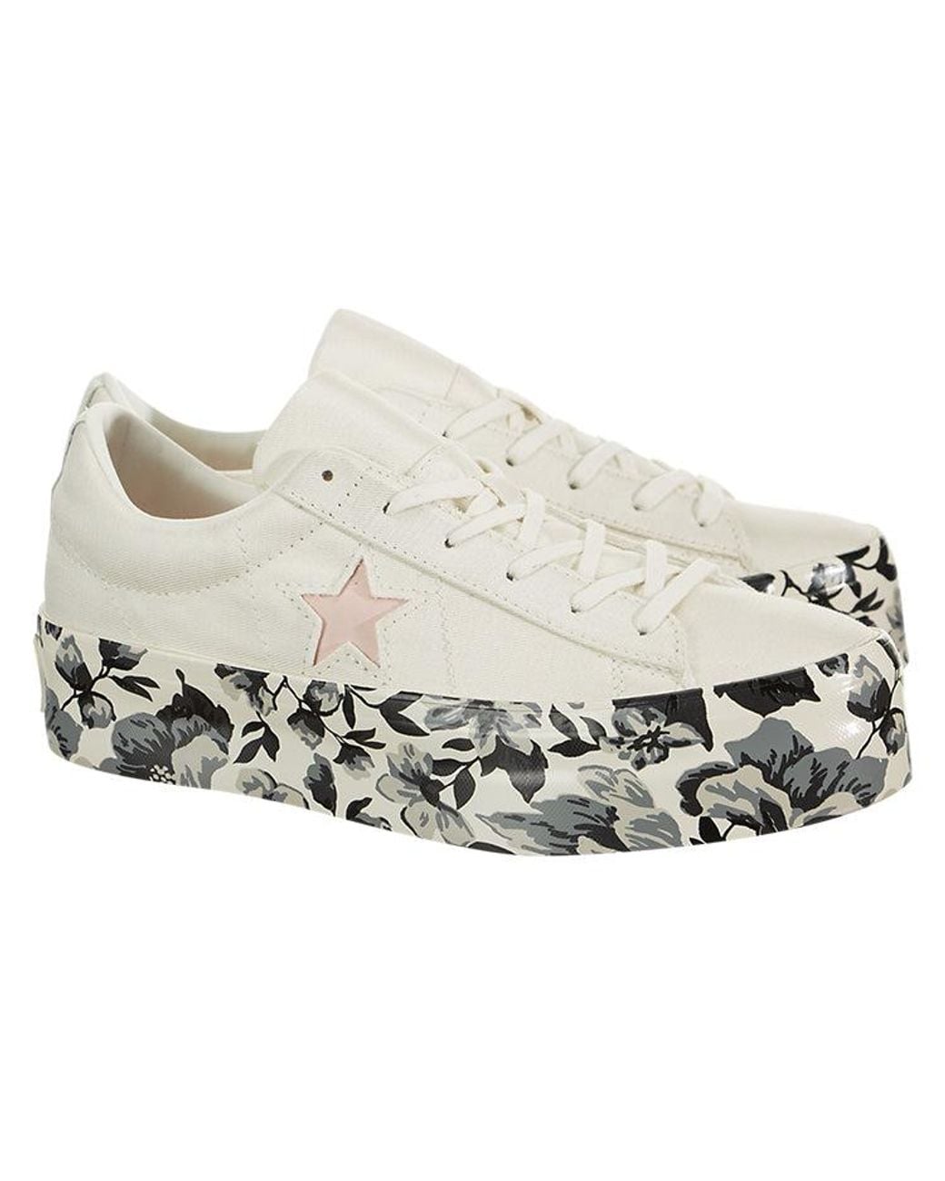 Converse White (Wmns) One Star Platform Ox Canvas Shoes