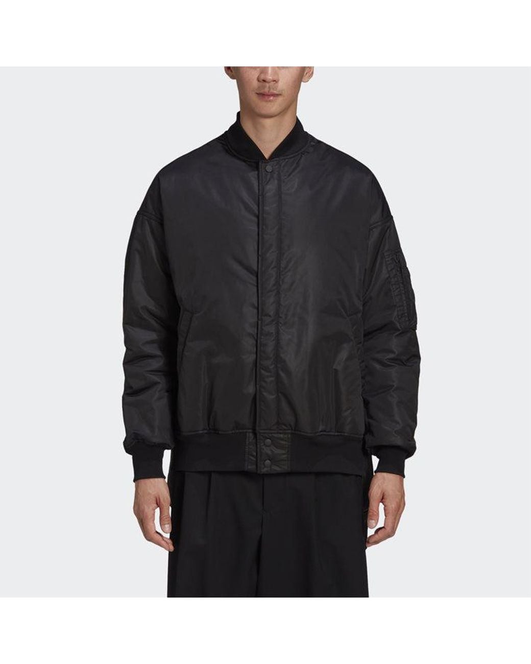 Adidas Blue Y-3 Back Logo Zipper Jacket for men