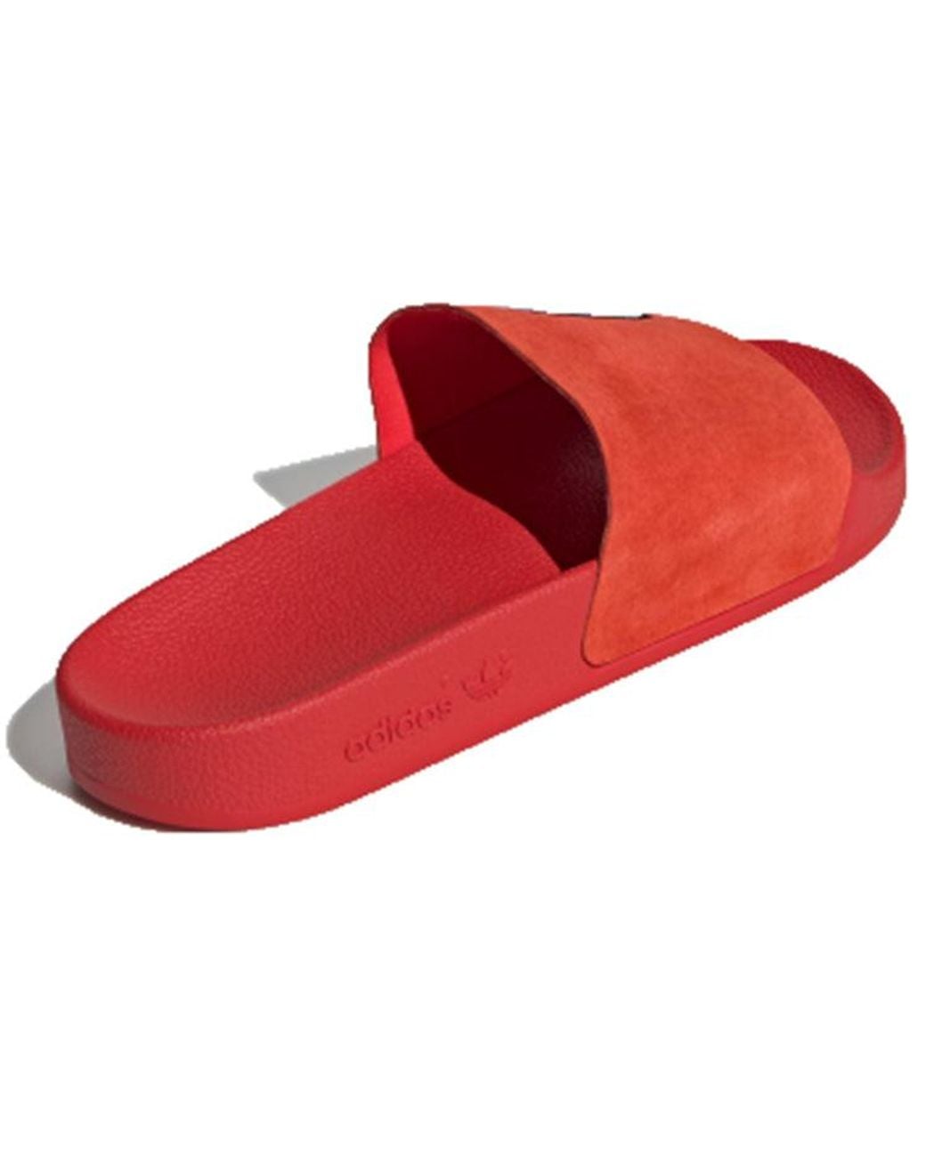 Adidas Red (Wmns) Adilette Suede Slide 'Cartoon Eye'