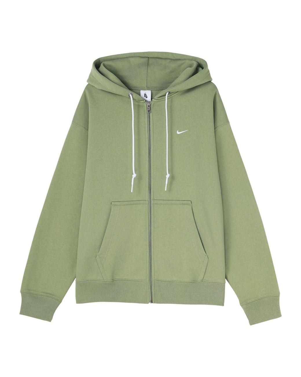 green nike zip hoodie