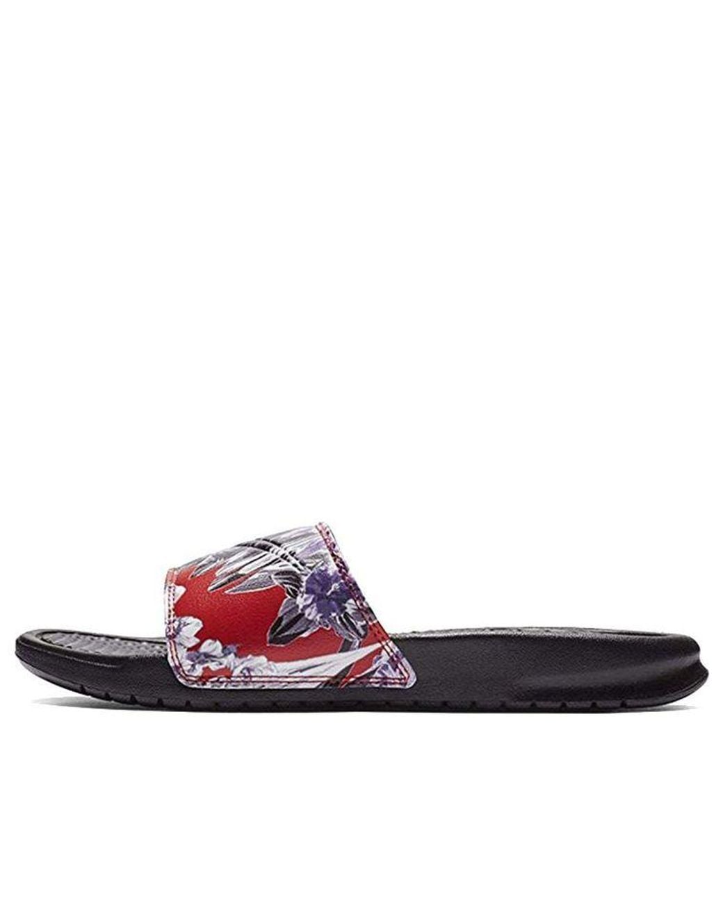 Nike Blue (Wmns) Benassi Jdi Slide 'Floral Print'