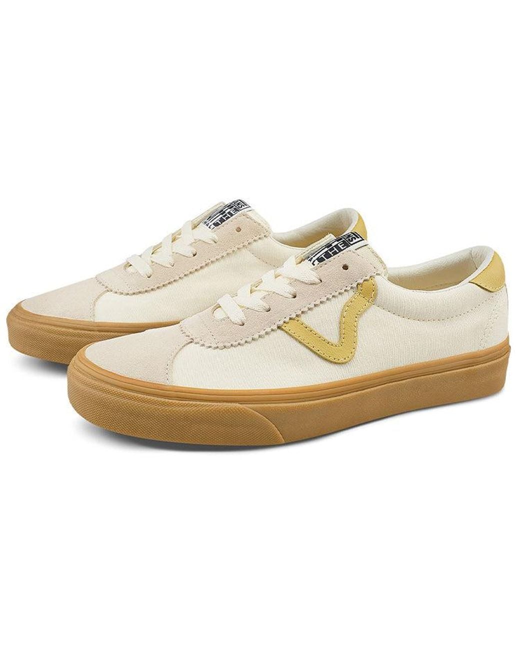 Vans White Sport Retro Low Tops Casual Skateboarding Shoes for men