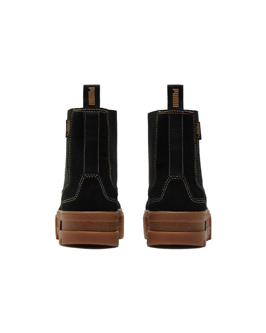 PUMA Black (Wmns) Mayze Chelsea Suede Gum'