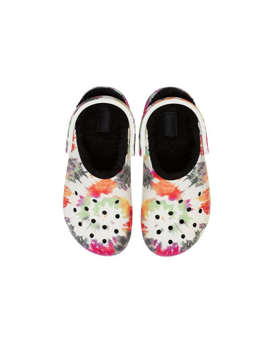 CROCSTM Black Classic Clog Tie Dye Shoe Multi for men