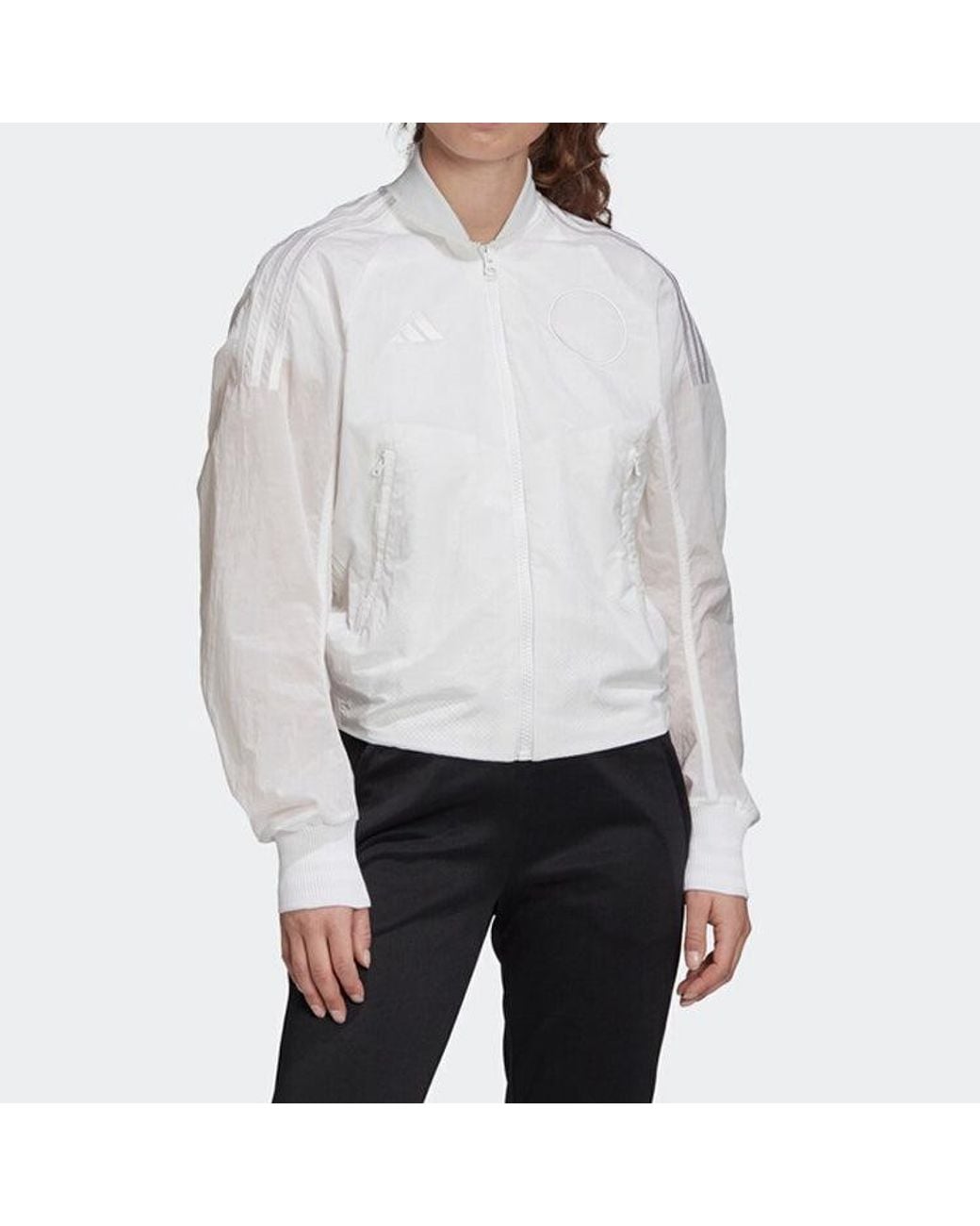 Adidas White (Wmns) Vrct Jk Woven Jacket