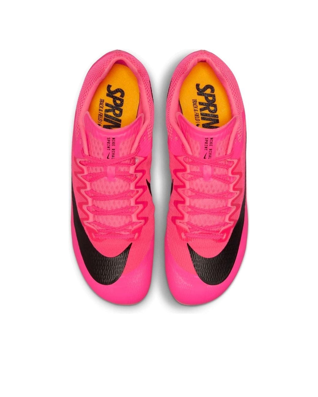 Nike Pink Air Zoom Rival Sprint Spikes 'Hyper' for men