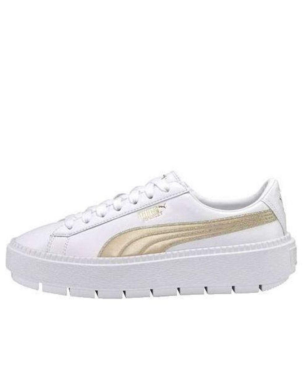 PUMA White (Wmns) Platform Trace Varsity'