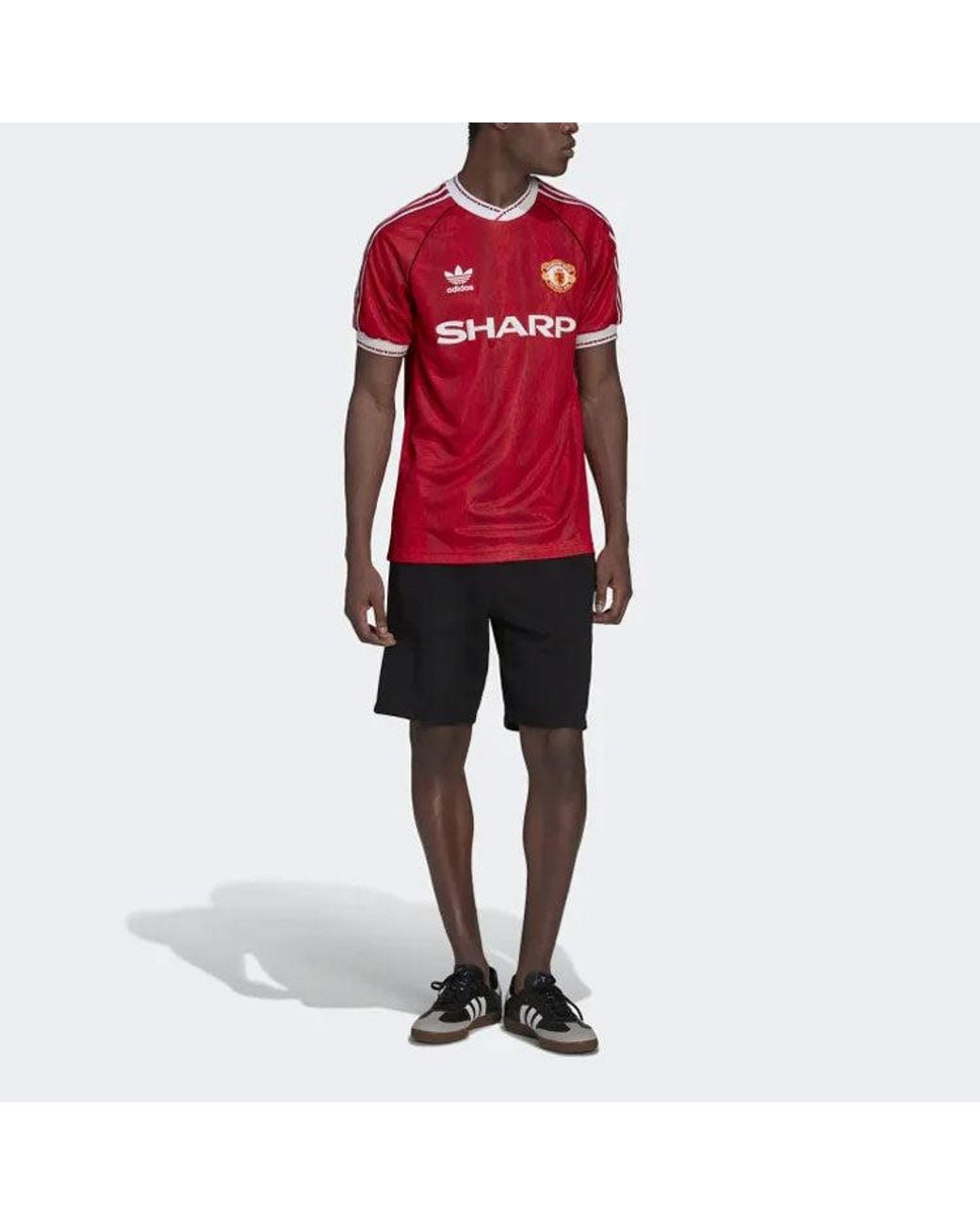 Adidas Red Manchester United 90 Home Jersey Asia Sizing for men
