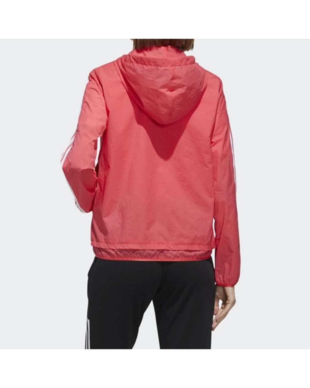 Adidas Red (Wmns) Printing Hooded Jacket