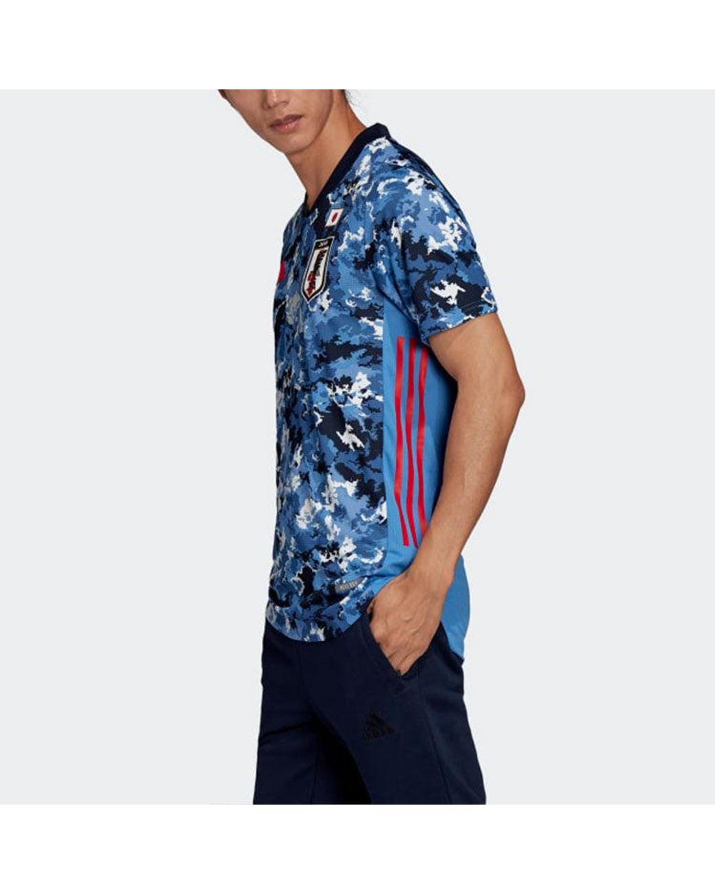 Adidas Blue Au Player Edition 20-21 Season Team Japan Jersey Asia Sizing for men